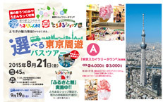 選べる東京周遊バスツアー≪Aコース/東京スカイツリータウンを満喫≫