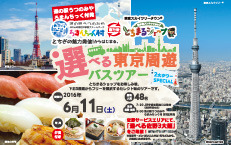 選べる東京周遊バスツアー ≪Bコース/「築地・銀座」を満喫≫