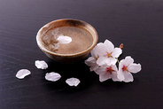 Tasting of Japanese alcoholic drink
